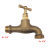 KRAN OGRODOWY 1/2" x 3/4" MOSIĘŻNY