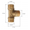 TRÓJNIK 3/8" 3-NYPLOWY ZZZ DN10