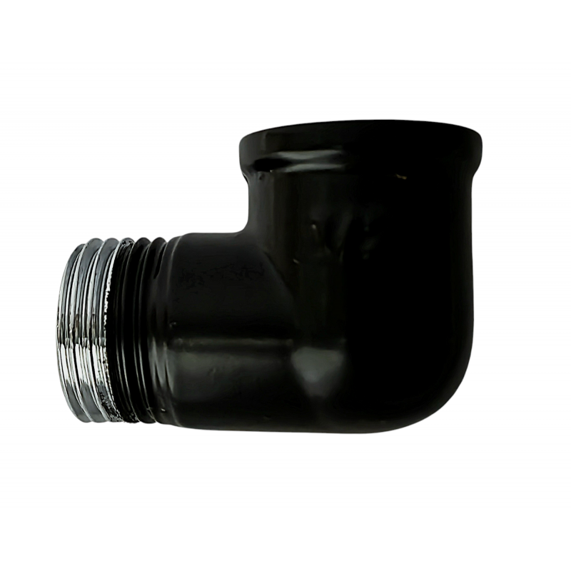 KOLANO 1/2" WZ CZARNY MAT DN15