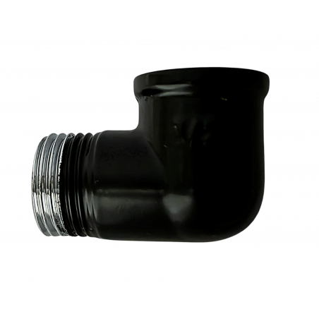 KOLANO 1/2" WZ CZARNY MAT DN15