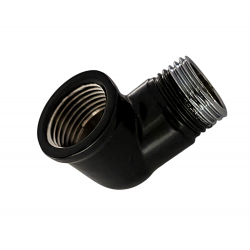 KOLANO 1/2" WZ CZARNY MAT DN15