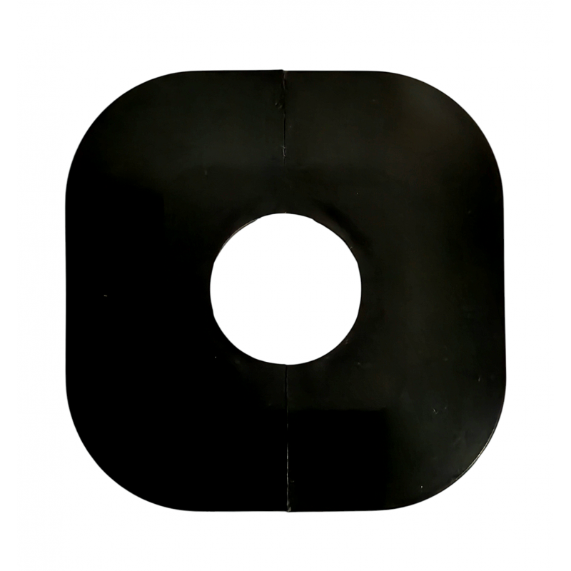 ROZETA DZIELONA KWADRATOWA 1/2" CZARNY MAT OTWÓR 25mm