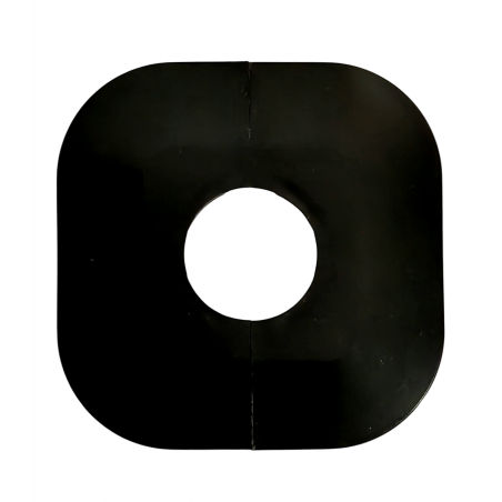 ROZETA DZIELONA KWADRATOWA 1/2" CZARNY MAT OTWÓR 25mm
