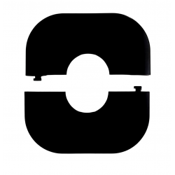 ROZETA DZIELONA KWADRATOWA 1/2" CZARNY MAT OTWÓR 25mm