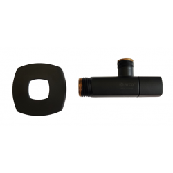 ZAWÓR KĄTOWY 1/2" x 3/8" CZARNY MAT ANTYKAMIENNY ARCO