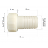ZŁĄCZKA GW 1/2'' WĄŻ 16mm POLIAMID