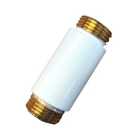BIAŁA PRZEDŁUŻKA 1/2" GZ/GZ 40mm