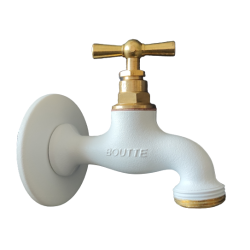 KRAN OGRODOWY 3/4" - BIAŁY...