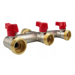 PRZYŁĄCZE KRANOWE GW 3/4 ROZDZIELACZ WODY 3-DROŻNY