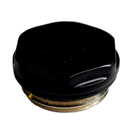 KOREK DO GRZEJNIKA 1/2" CZARNY MAT O-RING