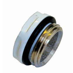 KOREK DO GRZEJNIKA 1/2" BIAŁY O-RING