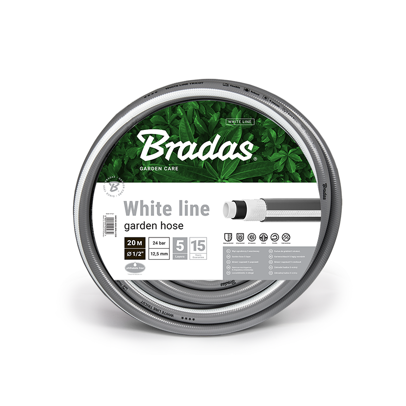 WĄŻ OGRODOWY 5/8'' - 20M WHITE LINE 5 WARSTWOWY