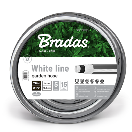 WĄŻ OGRODOWY 5/8'' - 20M WHITE LINE 5 WARSTWOWY