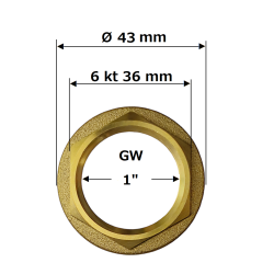 NAKRĘTKA KOŁNIERZOWA 1" - KONTRA 1"