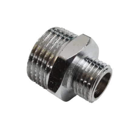 CHROMOWANY NYPEL REDUKCYJNY 1/2" x 1/4"