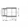 PRZEDŁUŻKA CZARNY MAT 1/2" L-10mm