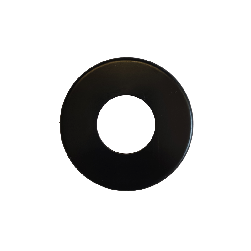 ROZETA 1/2" CZARNY MAT POJEDYNCZA OTWÓR 22 mm