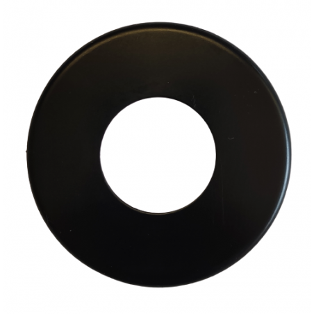 ROZETA 1/2" CZARNY MAT POJEDYNCZA OTWÓR 22 mm