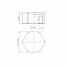 CHROMOWANA ZAŚLEPKA 3/8" DN10