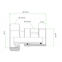 PÓŁŚRUBUNEK KOMPENSACYJNY 3/4"