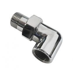 CHROMOWANY KĄTOWY ŚRUBUNEK 1/2" ORING