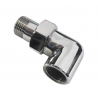 CHROMOWANY KĄTOWY ŚRUBUNEK 1/2" ORING