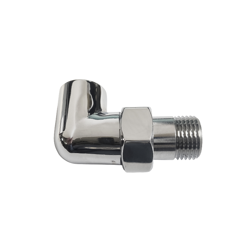 CHROMOWANY KĄTOWY ŚRUBUNEK 1/2" ORING