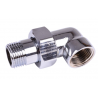 CHROMOWANY KĄTOWY ŚRUBUNEK 3/4" ORING